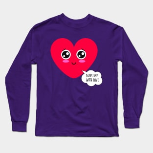 Love burst - Funny Valentines Day Long Sleeve T-Shirt